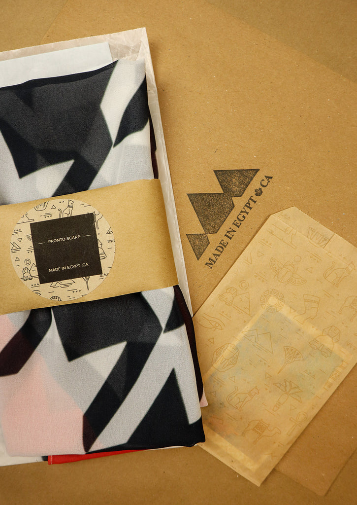 Eco friendly packaging for Moody Dramatic Scarf 