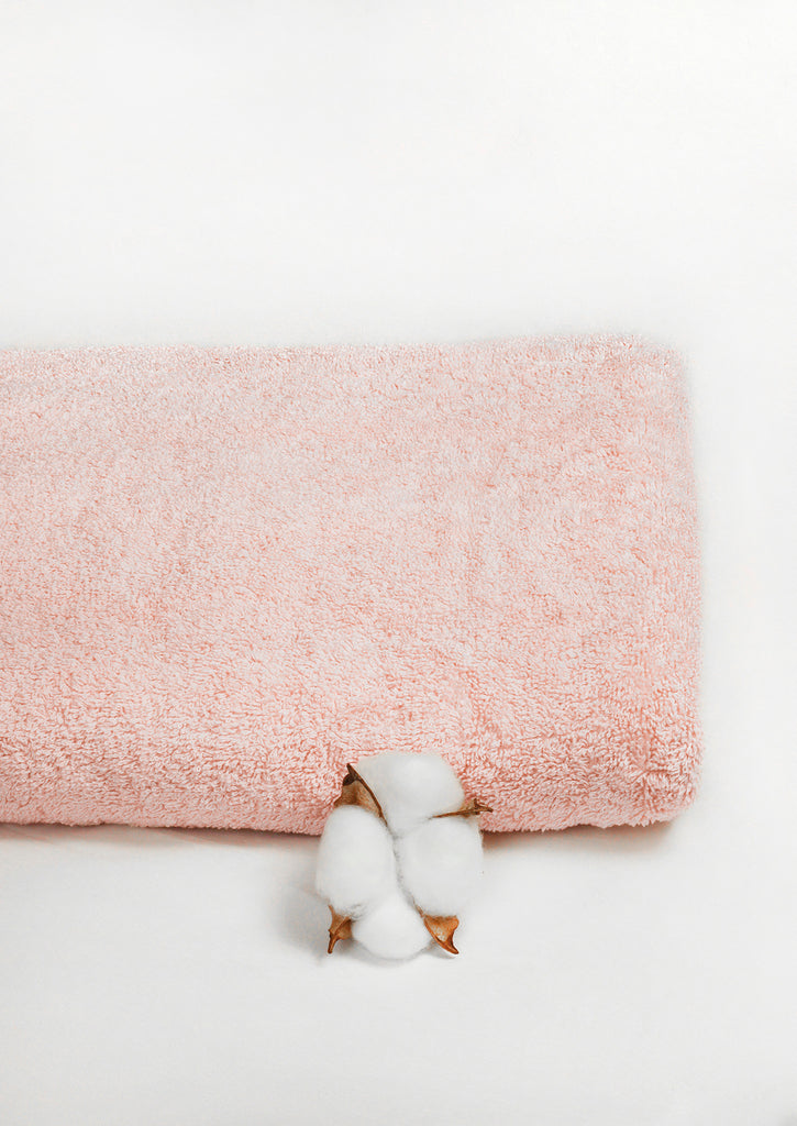 cotton flower infant of cloud pink towel