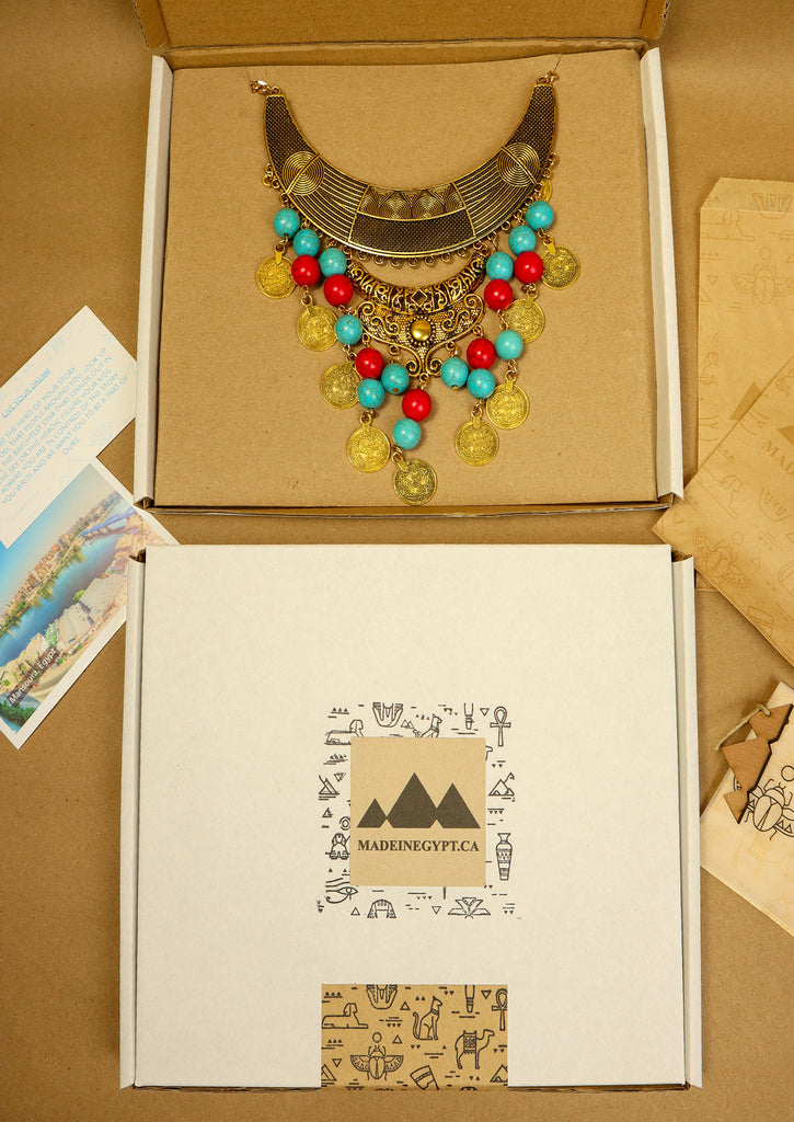 Eco friendly packaging- Balady Gypsy Necklace in Kraft box