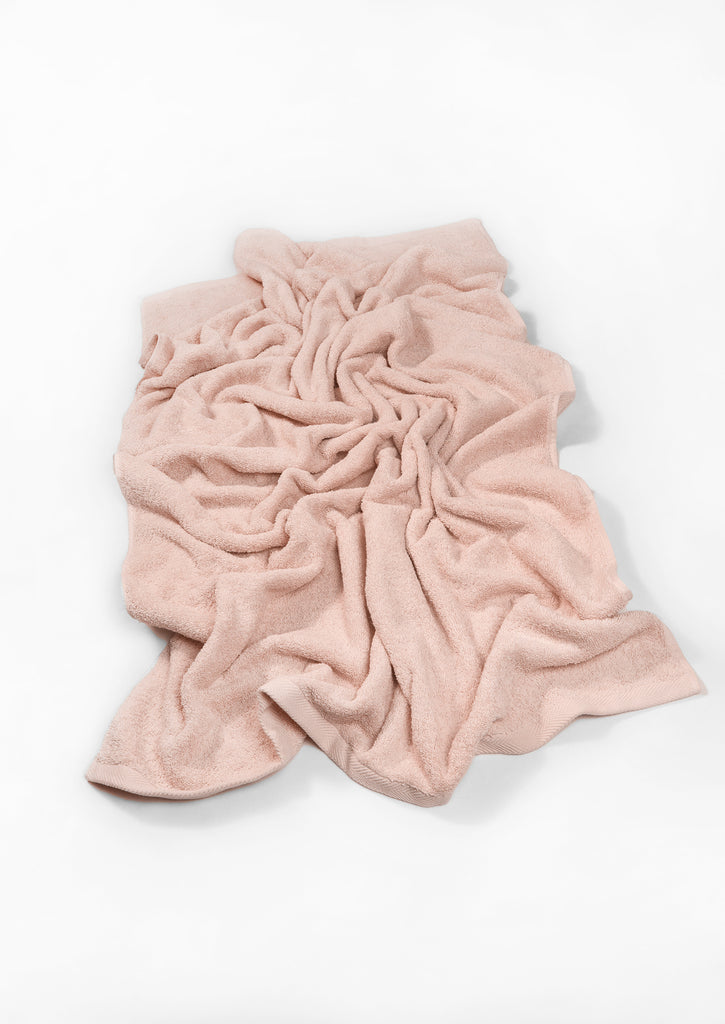 flat lay for cloud pink towel