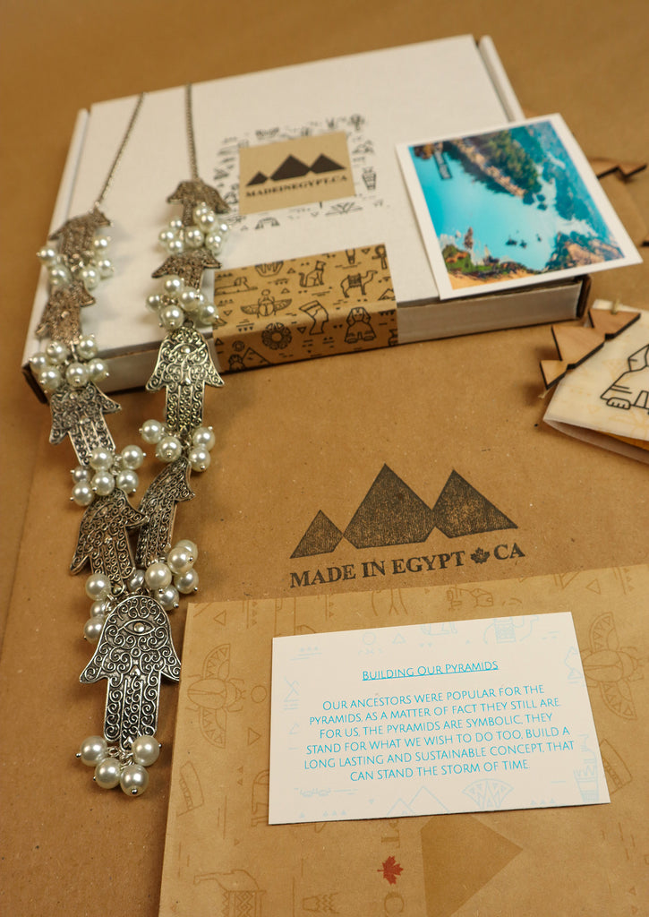 Eco friendly packaging for Khamsah Necklace  