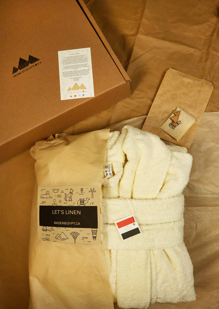 eco friendly packaging for bathrobe