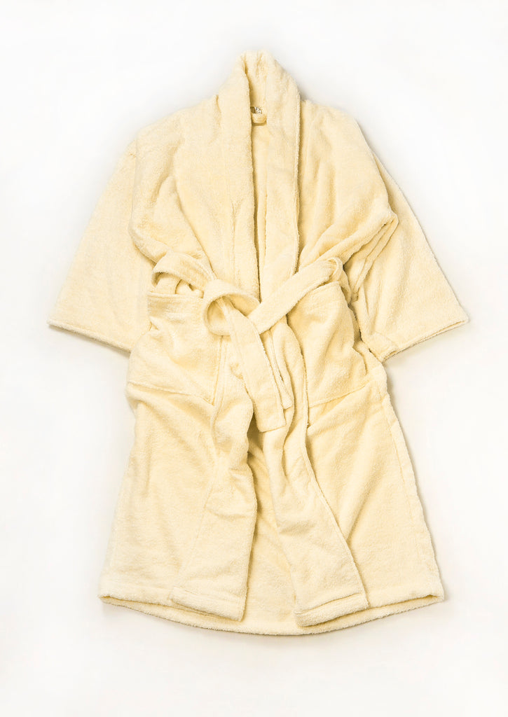 flat lay photo for bathrobe - front