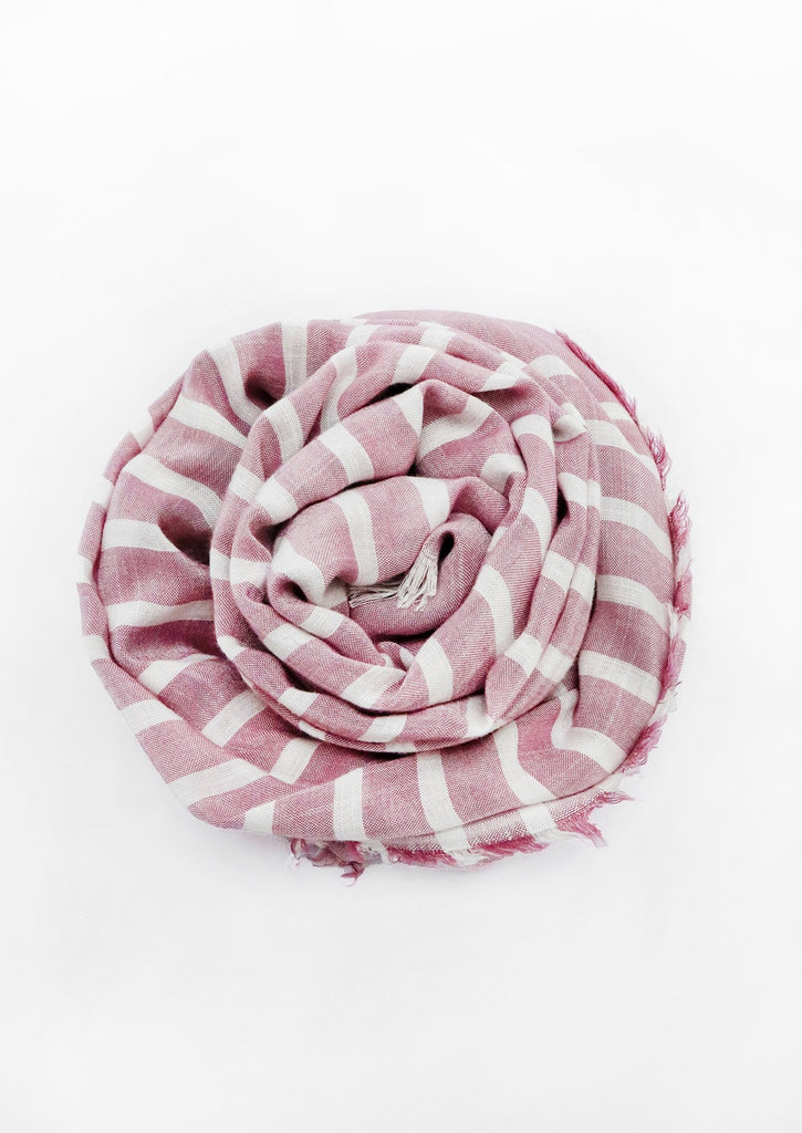 Wrapped Blush Scarf on a white background 