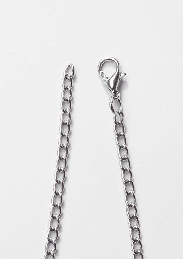 lobster clasp - chain on white background