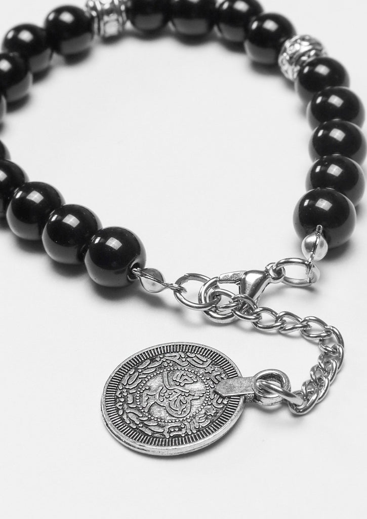 zoom photo for gypsy coin black bracelet