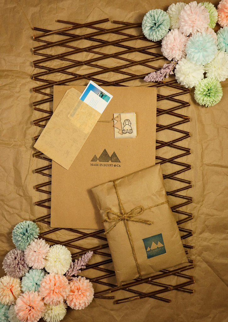 Eco friendly packaging for Nubian Palette Scarf 