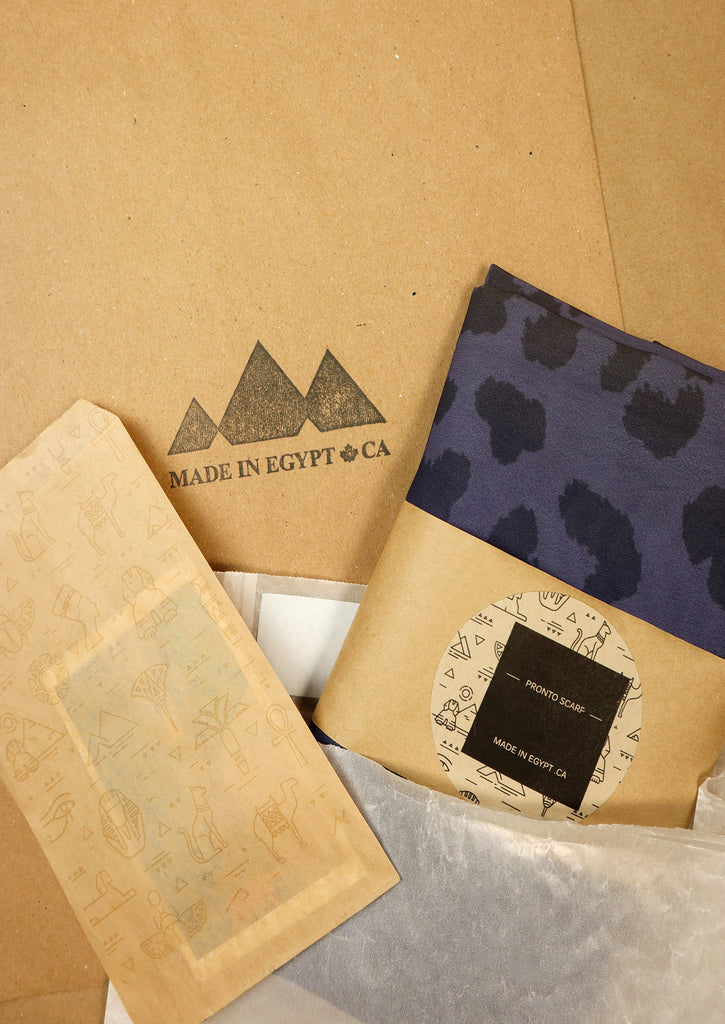 eco friendly packaging for Recherché Leopard Scarf 