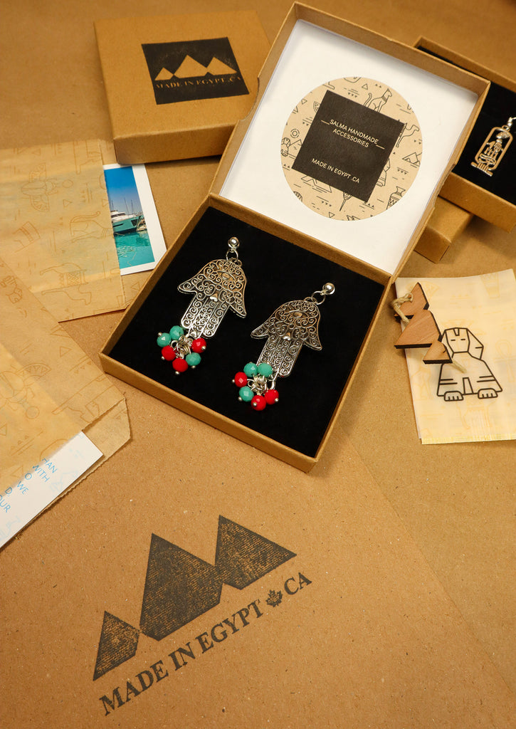 Eco friendly packaging for Khamsah Earrings