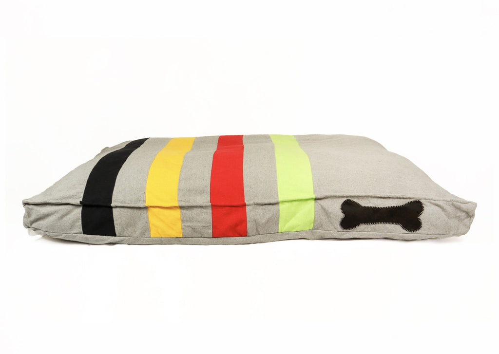 Stripey Bed on white background